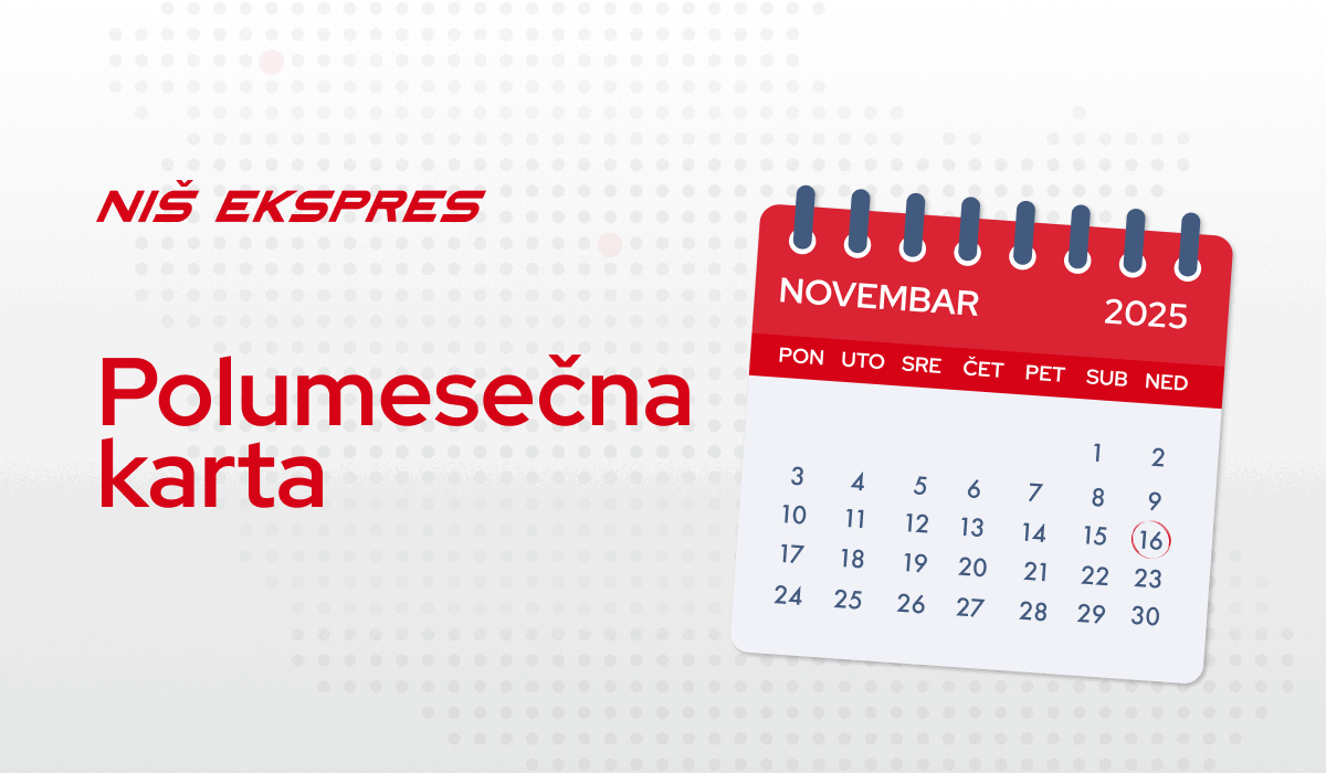 Prodaja polumesečnih karata za novembar 2025