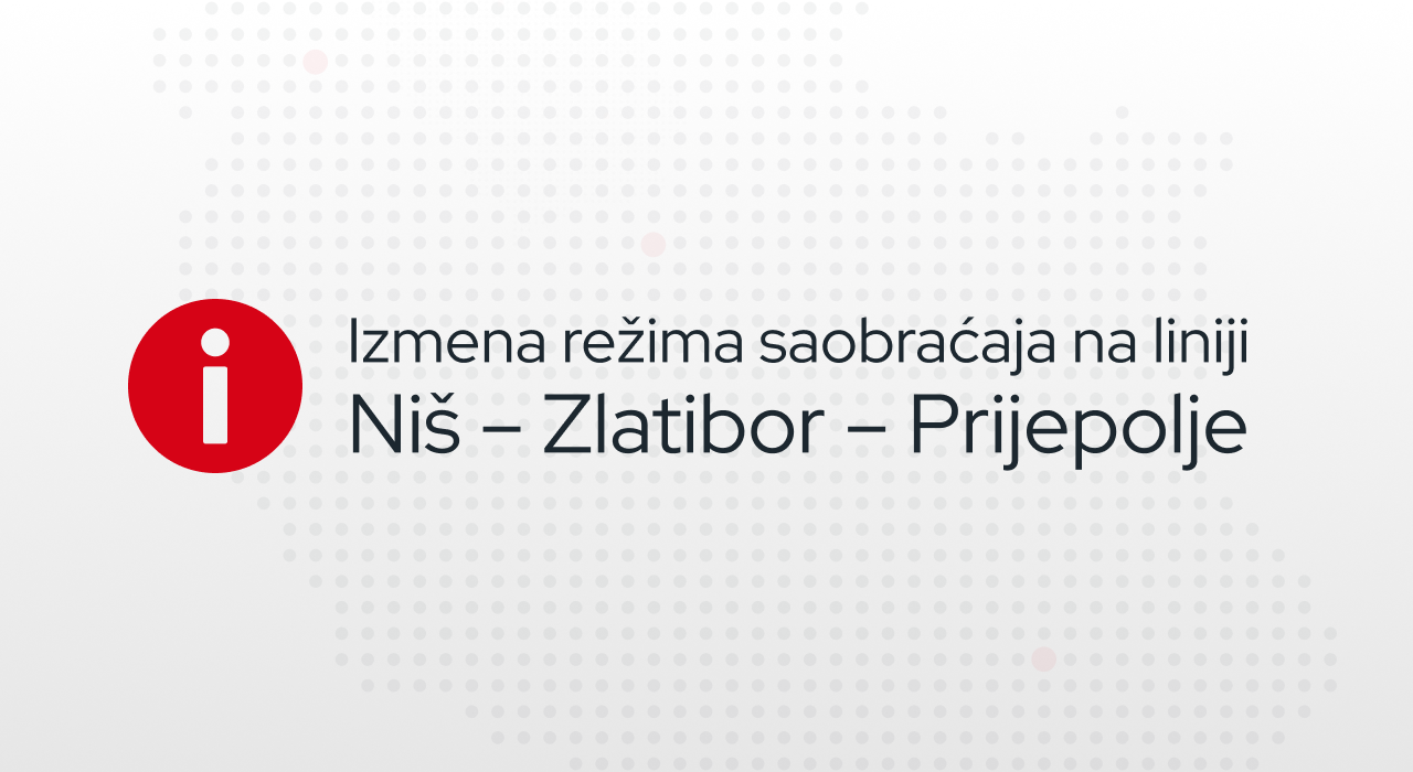 Linija Niš – Zlatibor – Prijepolje privremeno skraćena do Vrnjačke Banje